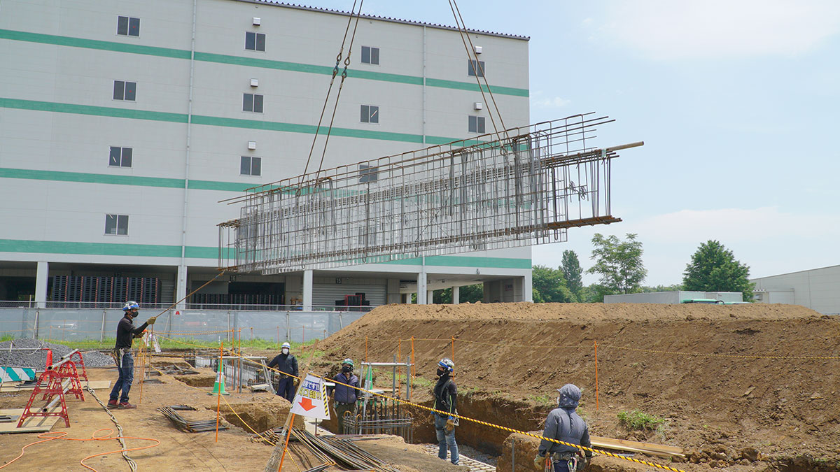 レイワスチール施工中